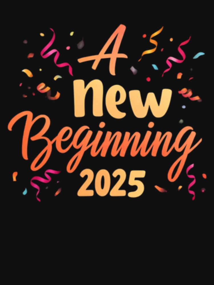 A New Beginning 2025_Black by oceanisea T-Shirts, Hoodie, Sweatshirt | BlankRebels.com (Image 3)