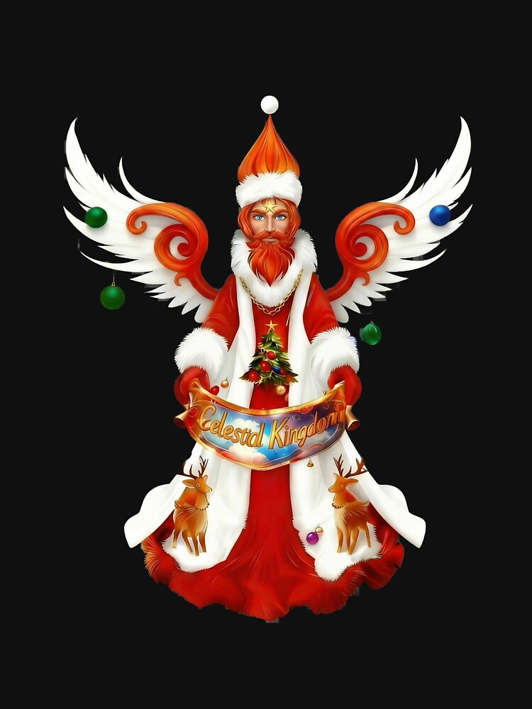 The Curly Angel in the Christmas spirit by CelestialKingdomArt T-Shirts, Hoodie, Sweatshirt | BlankRebels.com (Image 3)
