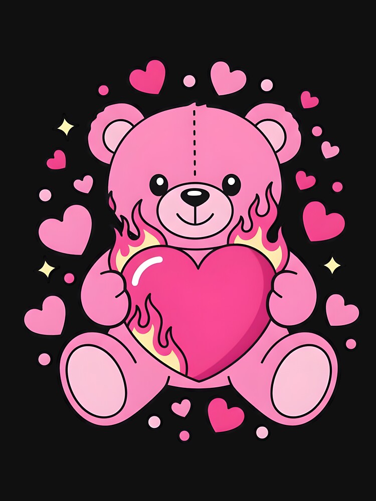 Heart Teddy Bear Valentines Romantic Valentine by KroghDs T-Shirts, Hoodie, Sweatshirt | BlankRebels.com (Image 3)