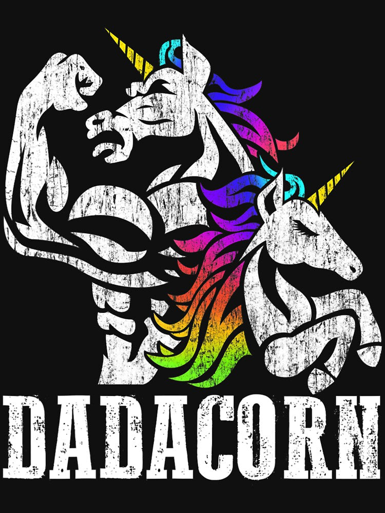 Dadacorn Fathers Day Gift for Dad of Unicorn Daughter by extraneousclose T-Shirts, Hoodie, Sweatshirt (Image 3)