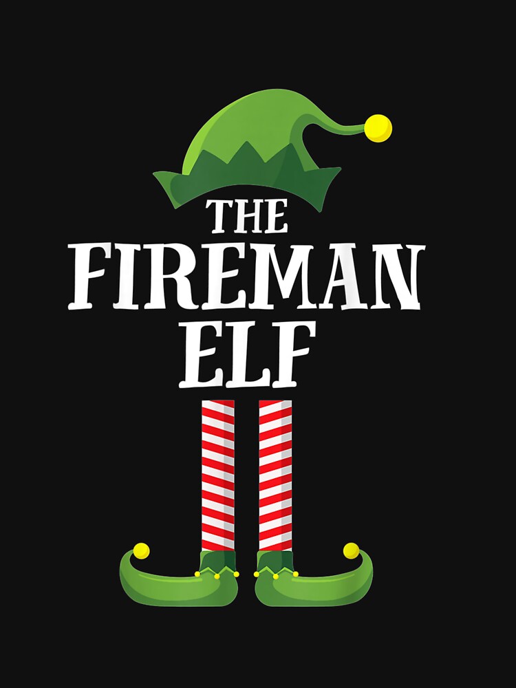 Fireman-Elf-Matching-Family-Group-Christmas-Party-Pajama- by vvhdvoj49 T-Shirts, Hoodie, Sweatshirt (Image 3)