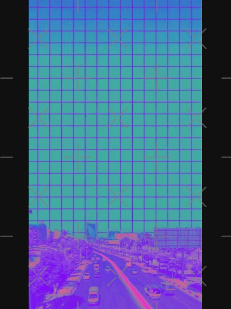 Vaporwave ~ Neon Highway by zerocult T-Shirts, Hoodie, Sweatshirt | BlankRebels.com (Image 3)