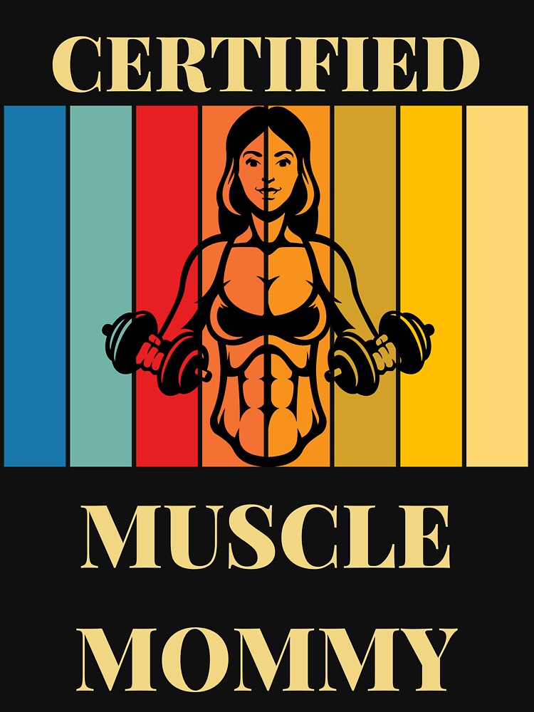 Retro Vintage Certified Muscle Mommy by Hedersondesigns T-Shirts, Hoodie, Sweatshirt | BlankRebels.com (Image 3)