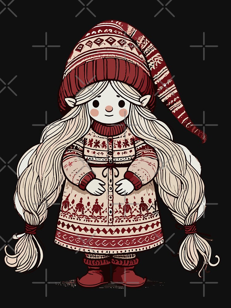 Christmas Gnome Woman Festive Gnome Girl by LuminOrb T-Shirts, Hoodie, Sweatshirt | BlankRebels.com (Image 3)