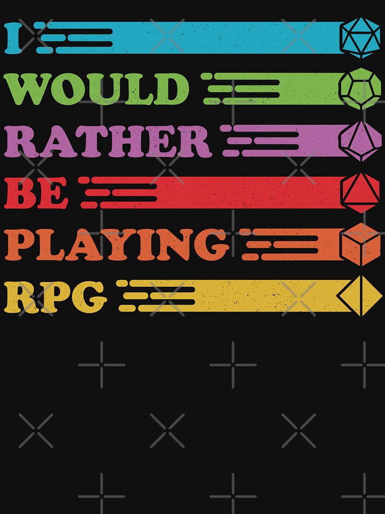 RPG Vintage - I Would Rather by Studio Mootant T-Shirts, Hoodie, Sweatshirt | BlankRebels.com (Image 3)