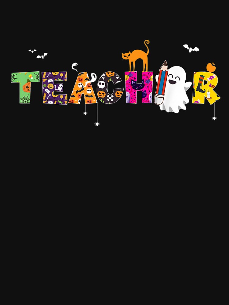 Halloween Teacher for Women Halloween Teaching by Jonahjimenez T-Shirts, Hoodie, Sweatshirt | BlankRebels.com (Image 3)