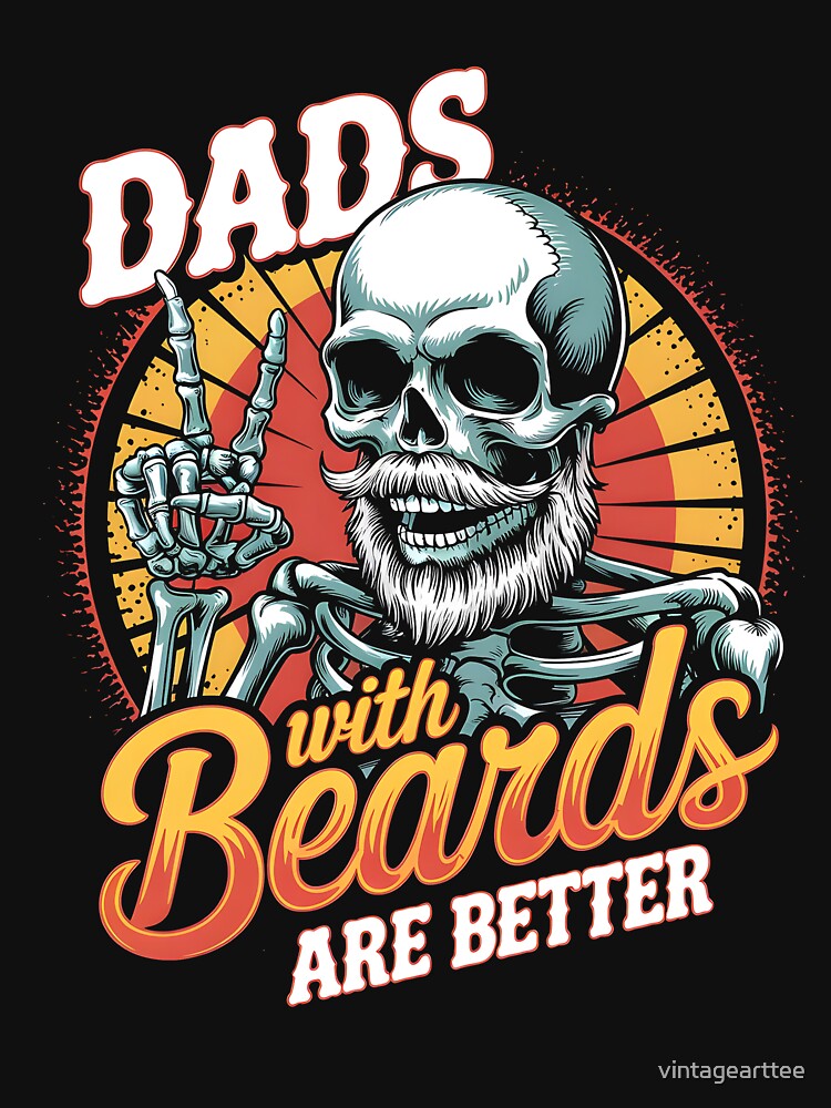 Dads With Beard Are Better , Dad Life by vintagearttee T-Shirts, Hoodie, Sweatshirt | BlankRebels.com (Image 3)