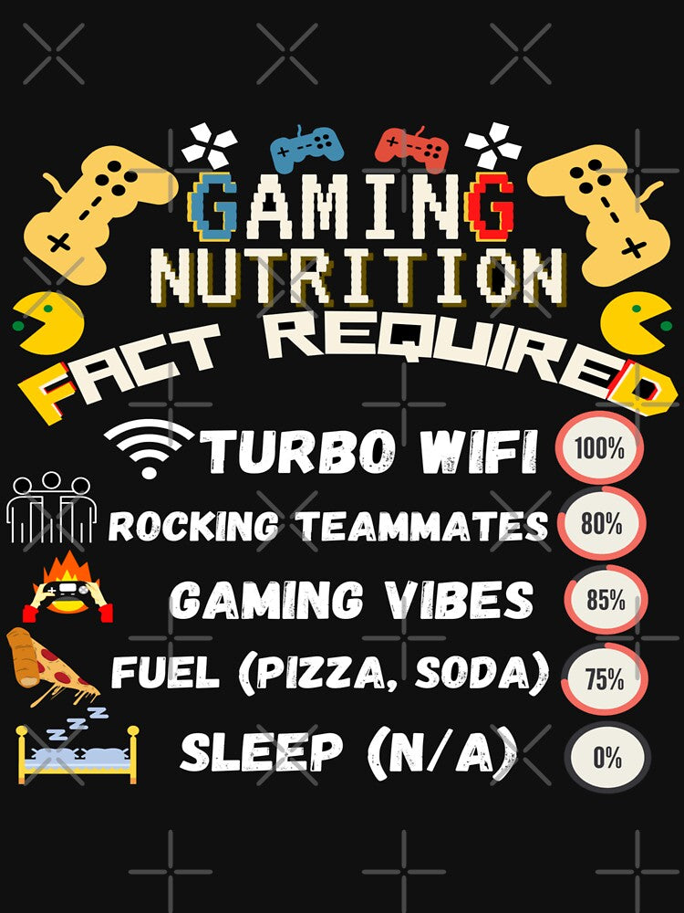 Gamer Nutrition Facts by mewsis T-Shirts, Hoodie, Sweatshirt | BlankRebels.com (Image 3)