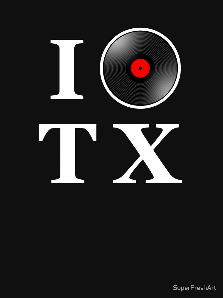 DJ Vinyl Record I Spin TX Gift by SuperFreshArt T-Shirts, Hoodie, Sweatshirt | BlankRebels.com (Image 3)