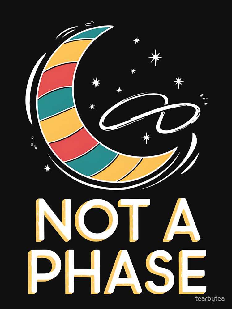 Not A Phase Asexual LGBTQ Ace Pride Flag Moon by tearbytea T-Shirts, Hoodie, Sweatshirt | BlankRebels.com (Image 3)