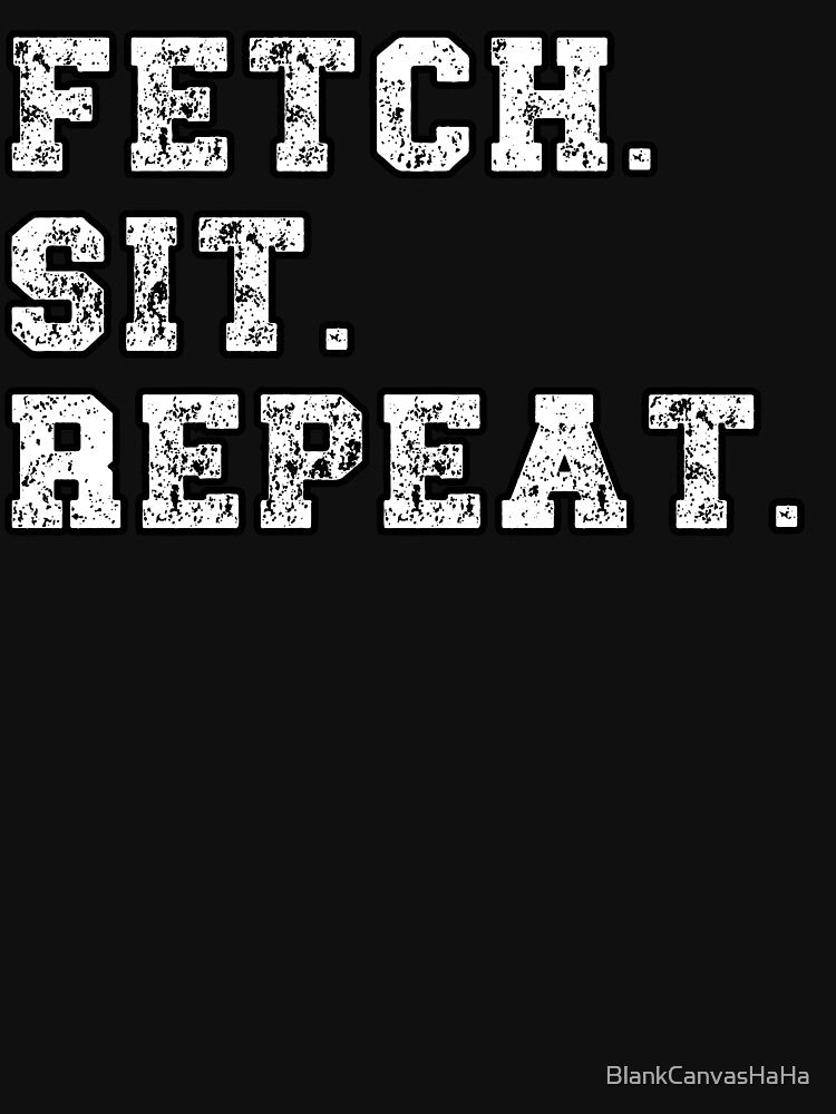 Fetch. Sit. Repeat. Retro Dog Lover Tee by BlankCanvasHaHa Hoodie, Sweatshirt | BlankRebels.com (Image 3)