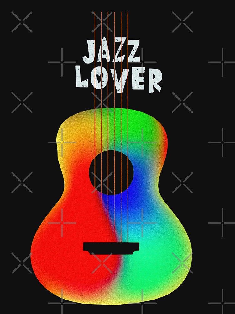 A Vibrant Color Guitar Design for Jazz Music Lovers by deepakrode7 T-Shirts, Hoodie, Sweatshirt | BlankRebels.com (Image 3)