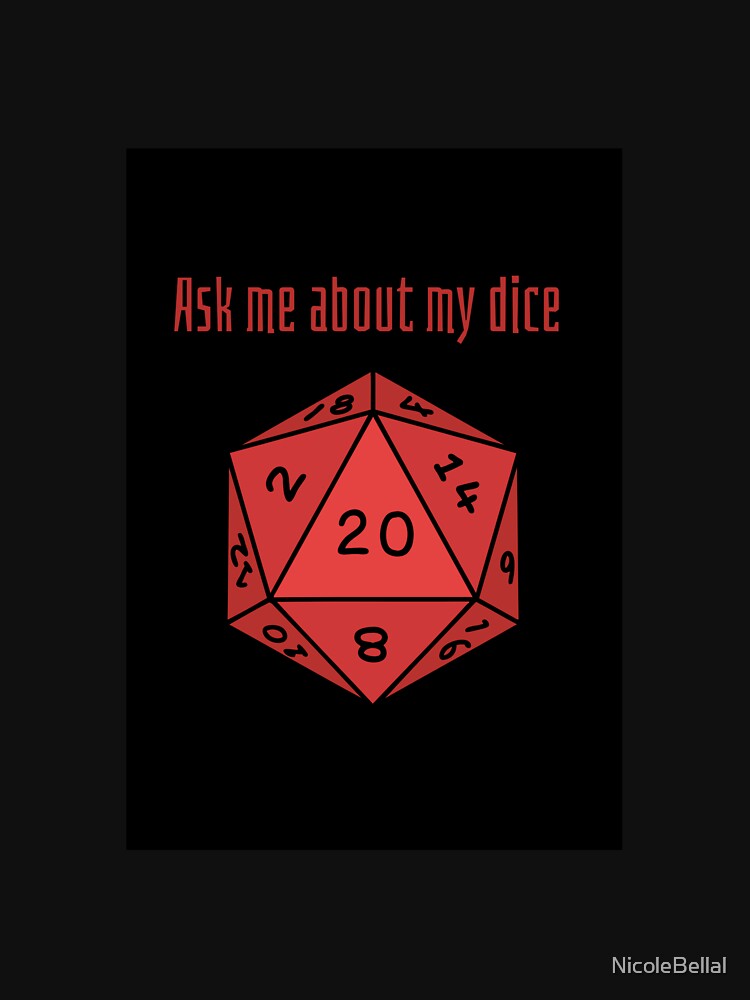 D20 Ask me by NicoleBellal T-Shirts, Hoodie, Sweatshirt | BlankRebels.com (Image 3)
