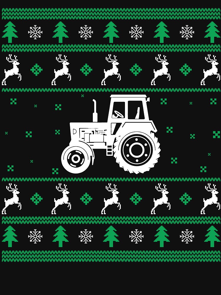 Christmas - Christmas Farmer Tractor by UnknownArtistt T-Shirts, Hoodie, Sweatshirt | BlankRebels.com (Image 3)