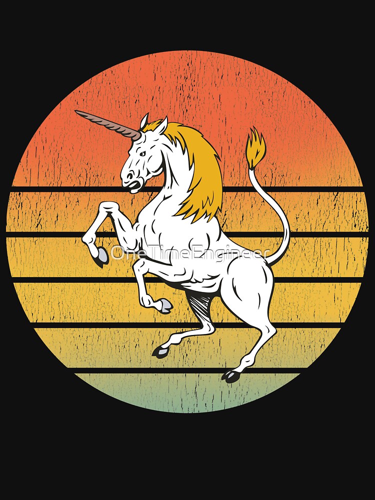 White Unicorn Vintage by OneTimeEngineer T-Shirts, Hoodie, Sweatshirt | BlankRebels.com (Image 3)