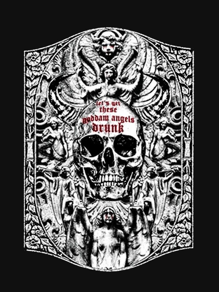 Gothic Macabre Skull by SHOP9393J T-Shirts, Hoodie, Sweatshirt | BlankRebels.com (Image 3)