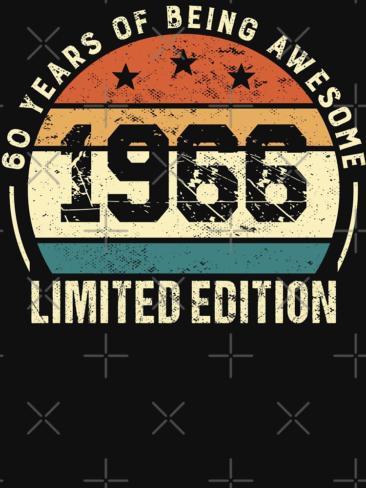 1966 Birthday Vintage 60th Bday Milestone by Y-Vibes T-Shirts, Hoodie, Sweatshirt | BlankRebels.com (Image 3)