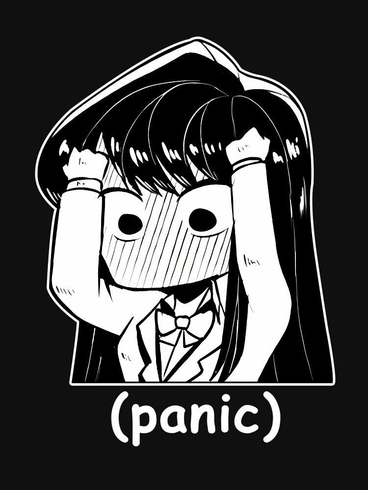 Manga Panic Chibi Komi San Meme by AmandasHastie T-Shirts, Hoodie, Sweatshirt | BlankRebels.com (Image 3)