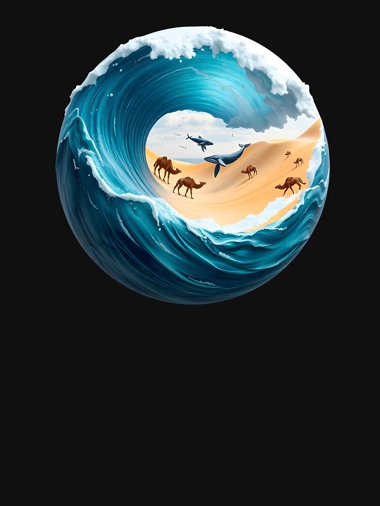 Ocean & Dessert by inkadventure T-Shirts, Hoodie, Sweatshirt | BlankRebels.com (Image 3)