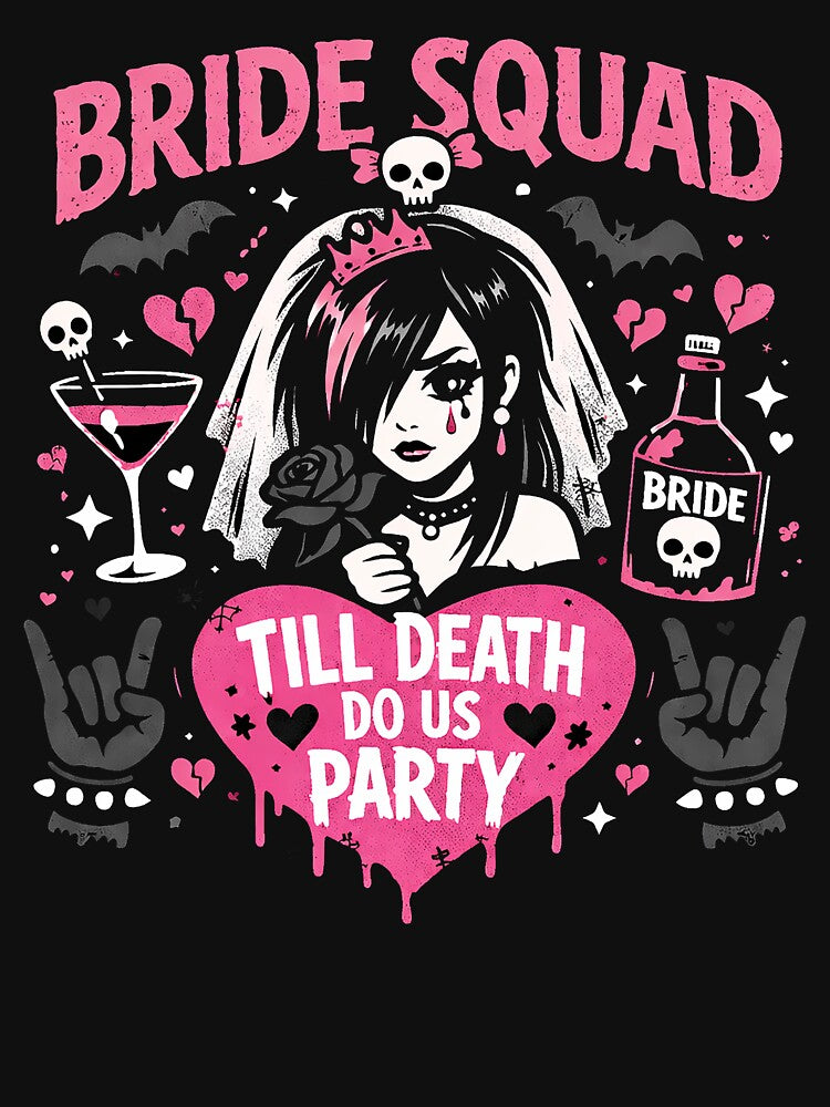 Bride Squad by EmoQueenz T-Shirts, Hoodie, Sweatshirt | BlankRebels.com (Image 3)