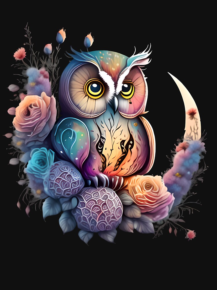 Mystic, Floral Owl, Boho Owl by Celestial Charm Co T-Shirts, Hoodie, Sweatshirt | BlankRebels.com (Image 3)