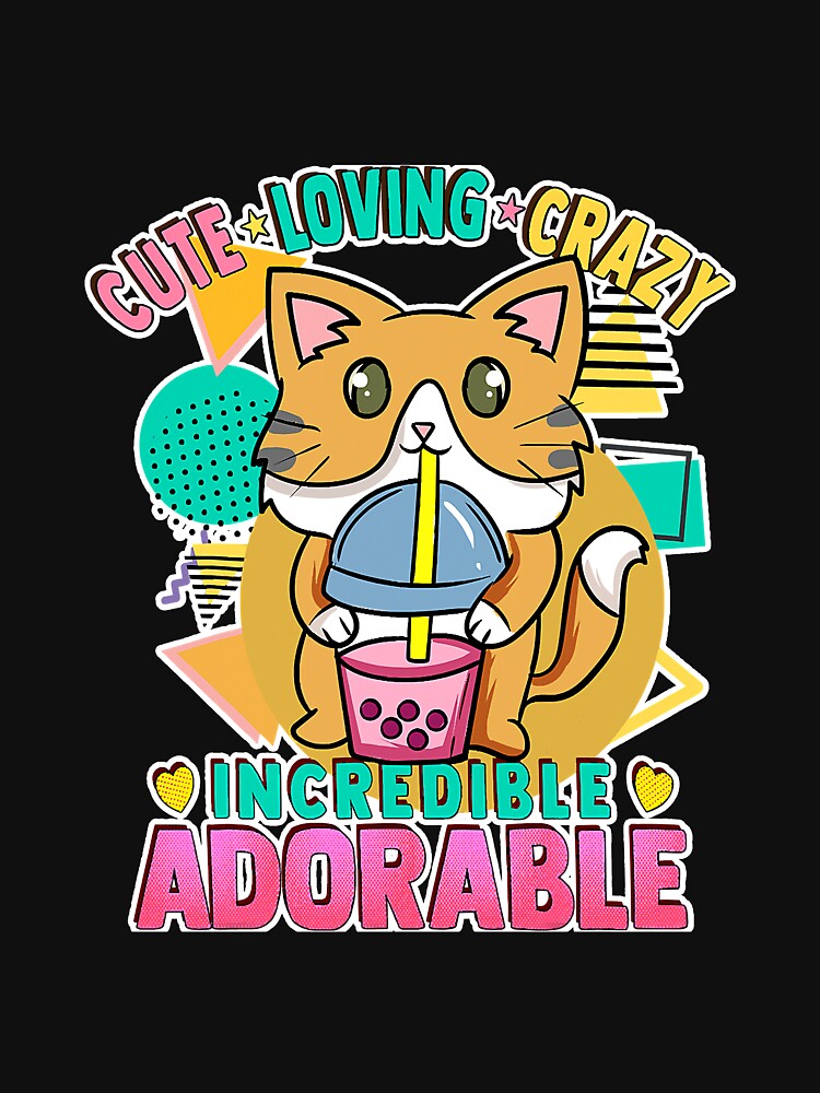 Cat Bubble Milk Tea Cute Kawaii Loving by reyeskhan79 T-Shirts, Hoodie, Sweatshirt | BlankRebels.com (Image 3)