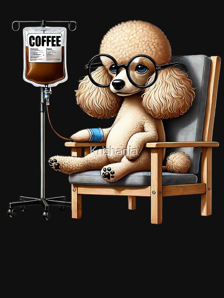 Funny Poodle Coffee Drink Dog Lover by Kimberley King Art  King Art T-Shirts, Hoodie, Sweatshirt | BlankRebels.com (Image 3)