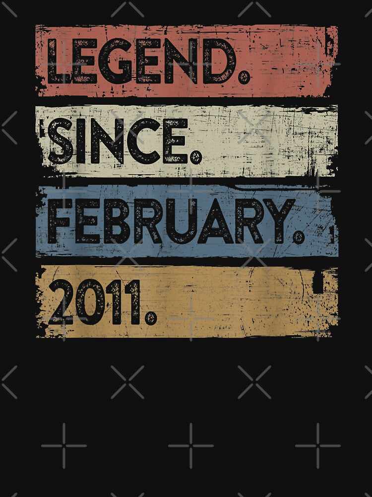 Legend Since February 2011 11th Birthday 11 Years Old Boy by PrincessBrogan T-Shirts, Hoodie, Sweatshirt (Image 3)