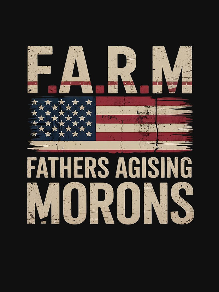 Fathers Against Raising Morons Funny USA Flag Father's Day by KotexTemu T-Shirts, Hoodie, Sweatshirt (Image 3)