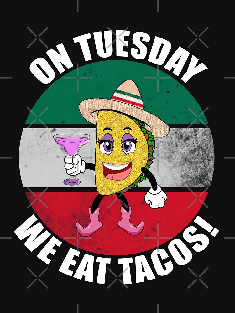 On Tuesday We Eat Tacos! - Tina Taco by CarrieTDesigns T-Shirts, Hoodie, Sweatshirt | BlankRebels.com (Image 3)