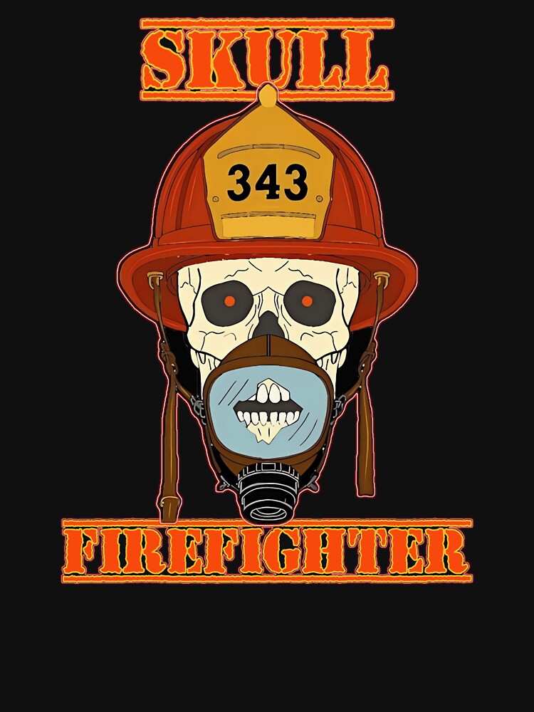 Skull firefighter by DigitalArtTK T-Shirts, Hoodie, Sweatshirt | BlankRebels.com (Image 3)