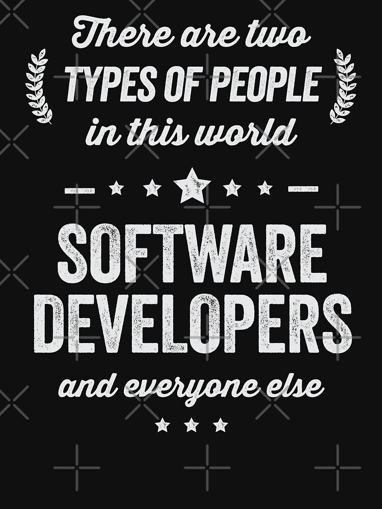 Funny Two Types of People Software Developers and Everyone Else by Uppercase Tees Hoodie, Sweatshirt (Image 3)
