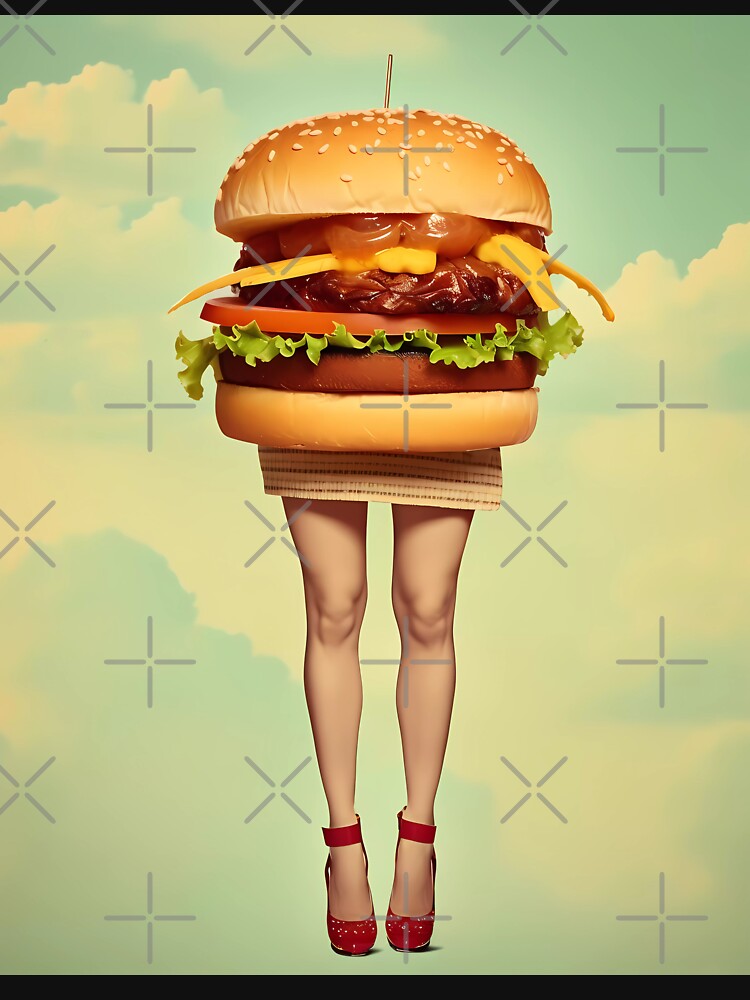 Burger with Beautiful Legs in the Sky by SingularityGeek T-Shirts, Hoodie, Sweatshirt | BlankRebels.com (Image 3)