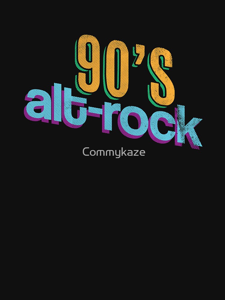 90's Alt Rock Nostalgia Music by Comstock Design Co. T-Shirts, Hoodie, Sweatshirt | BlankRebels.com (Image 3)