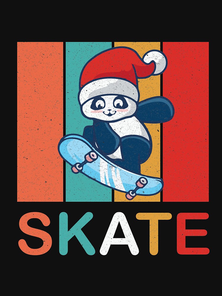 Cute Skater Panda Skatebording on Skateboard by Wadia Hamda T-Shirts, Hoodie, Sweatshirt | BlankRebels.com (Image 3)