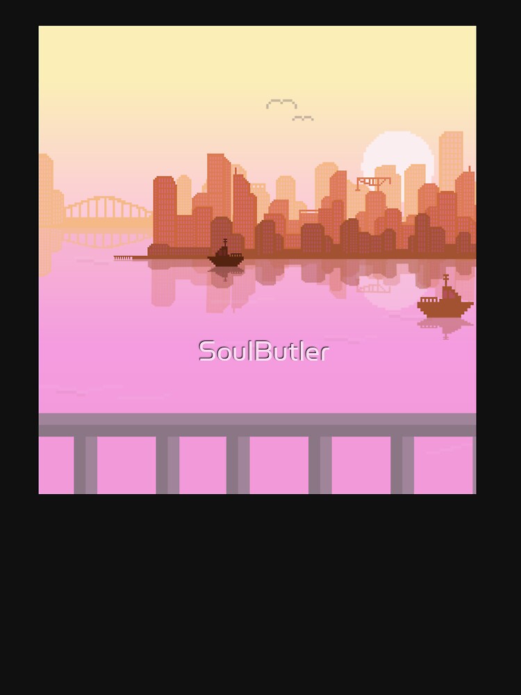 Pixel Art Ocean City by SoulButler T-Shirts, Hoodie, Sweatshirt | BlankRebels.com (Image 3)