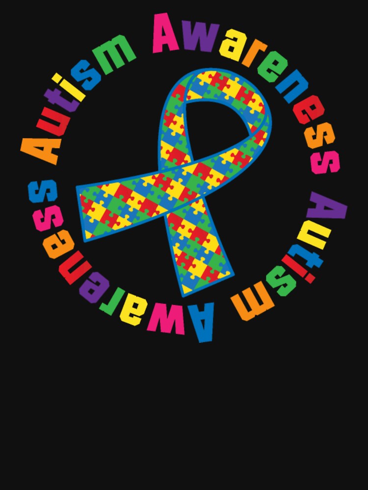 Autism Awareness Puzzle Ribbon Women's by aryagiri T-Shirts, Hoodie, Sweatshirt | BlankRebels.com (Image 3)