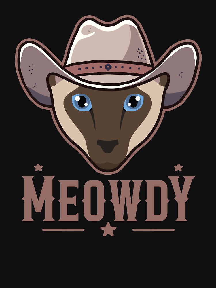 Modern Siamese Cat Meowdy by Clara Hollins T-Shirts, Hoodie, Sweatshirt | BlankRebels.com (Image 3)