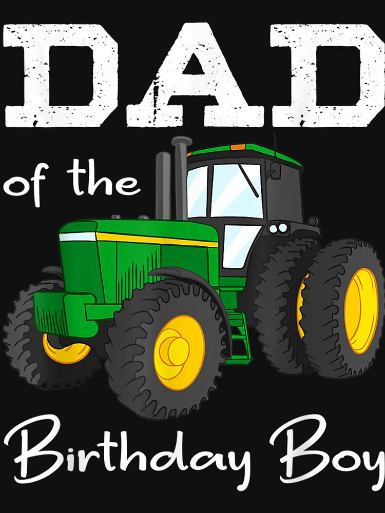 Dad Of The Birthday Boy Shirt Tractor Shirt Farm Party by JoshSchultz Hoodie, Sweatshirt | BlankRebels.com (Image 3)