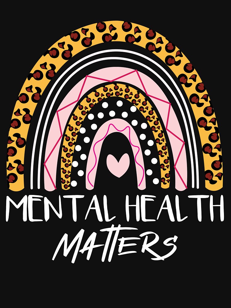 Mental Health Matters Bohemian Rainbow Mental Health Gear by DynamicDesign T-Shirts, Hoodie, Sweatshirt (Image 3)