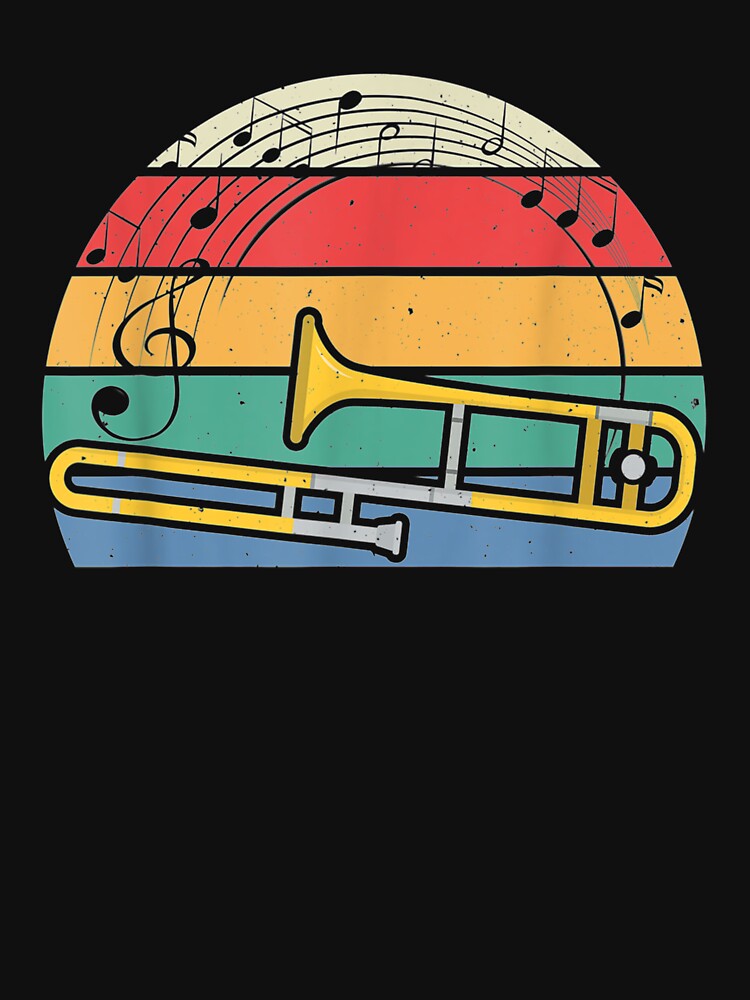 Trombone Jazz Music Lover Musician Trombonist Gift by venitamara T-Shirts, Hoodie, Sweatshirt | BlankRebels.com (Image 3)