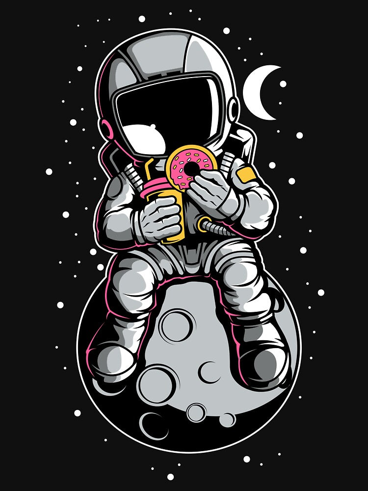 Astronaut Donut - Funny Outer Space Lovers by Desteroids T-Shirts, Hoodie, Sweatshirt | BlankRebels.com (Image 3)