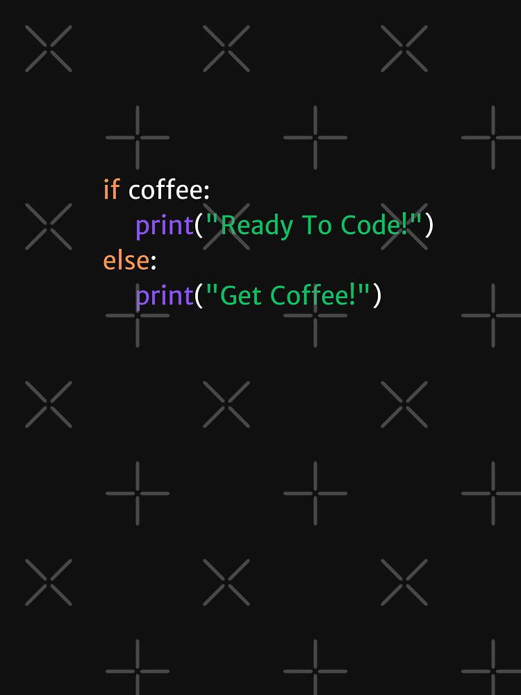 If Coffee: Ready to Code - Coding Humor Design for Dark Backgrounds by Kimberly Reddick T-Shirts, Hoodie,... (Image 3)
