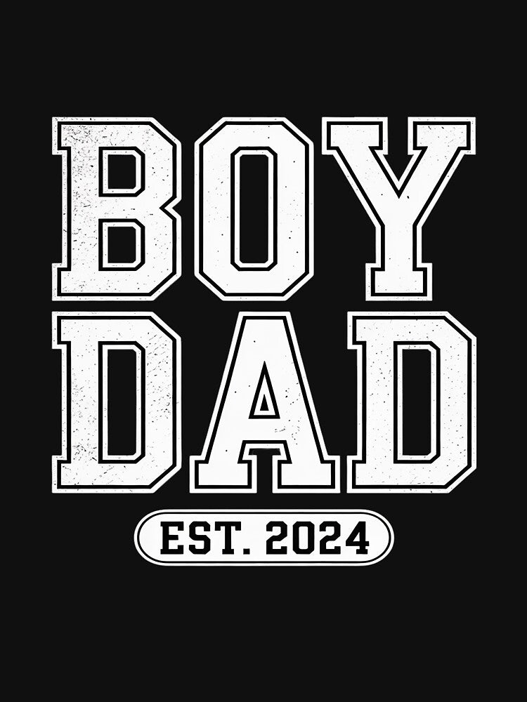 Boy Dad Est 2025 father's day by ProudForFunny T-Shirts, Hoodie, Sweatshirt | BlankRebels.com (Image 3)