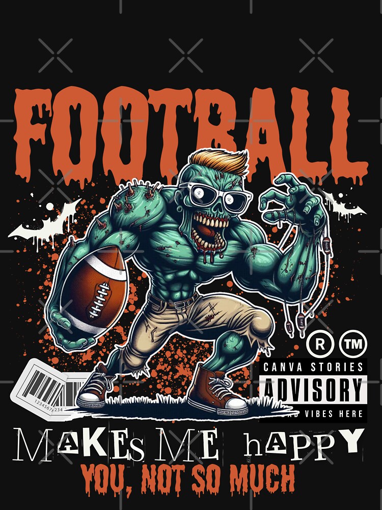 Football make me happy you, not so much by Peerless-Prime T-Shirts, Hoodie, Sweatshirt | BlankRebels.com (Image 3)