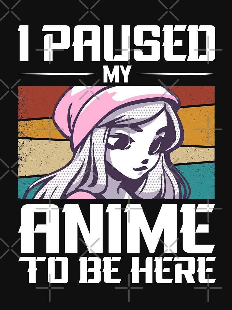 Funny Anime Gym Quote I Paused My Anime To Be Here by thecooltable T-Shirts, Hoodie, Sweatshirt | BlankRebels.com (Image 3)