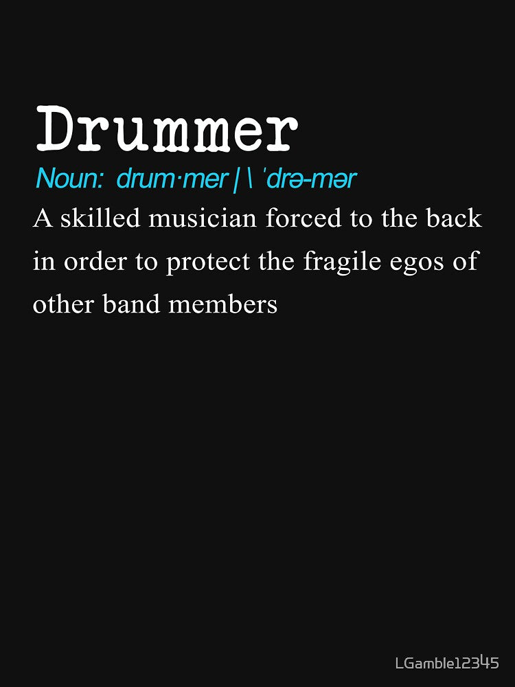 Funny Drummer Definition Gift Design by LGamble12345 T-Shirts, Hoodie, Sweatshirt | BlankRebels.com (Image 3)