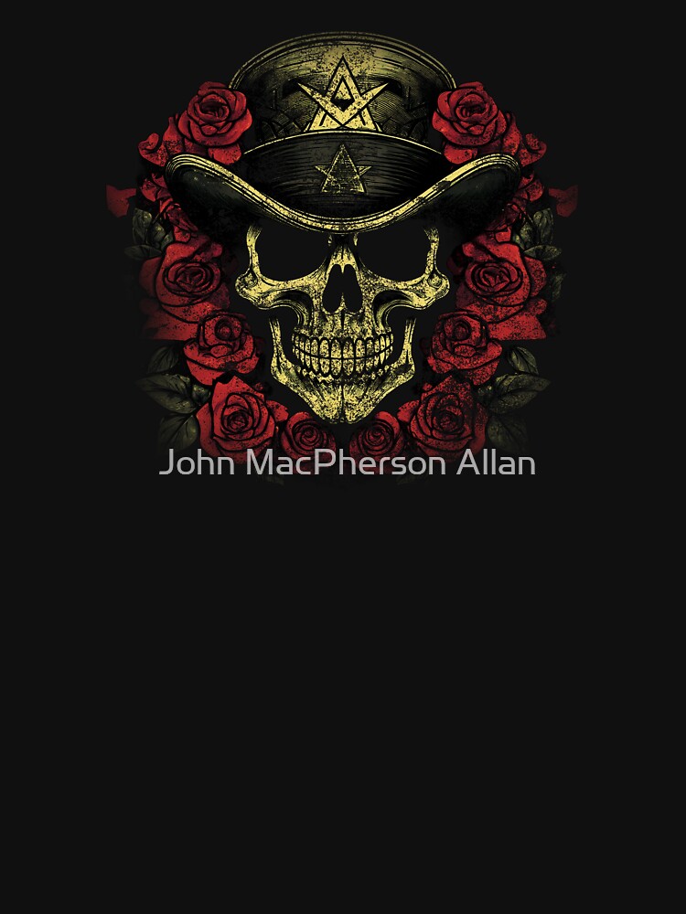 Skull Roses by John MacPherson Allan T-Shirts, Hoodie, Sweatshirt | BlankRebels.com (Image 3)