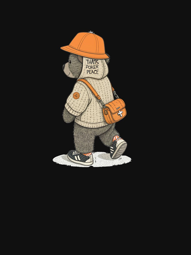"That’s Poker Luck" Teddy Bear - Gangster Streetwear Poker Player Classic T-Shirt by inkfluenceart Hoodie,... (Image 3)