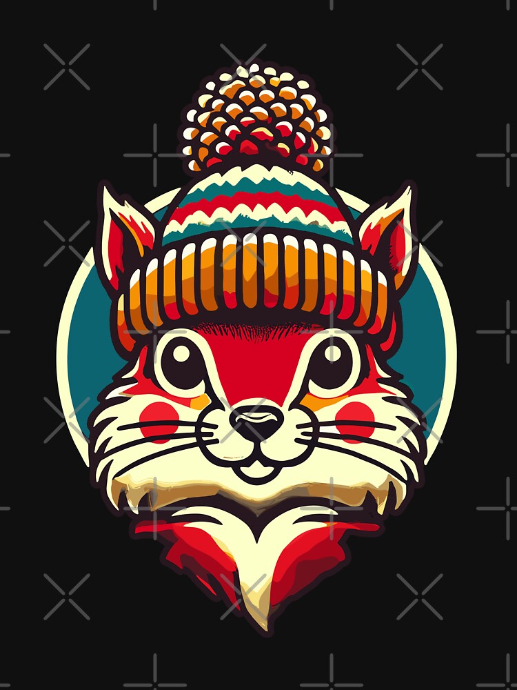 Merry Christmas Squirrel Winter Hat by LuminOrb T-Shirts, Hoodie, Sweatshirt | BlankRebels.com (Image 3)